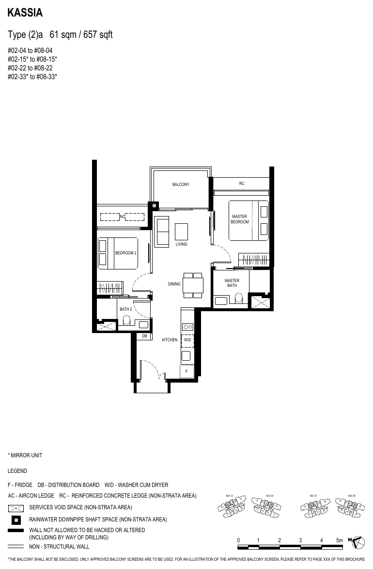 2-Bedroom, Type (2)a