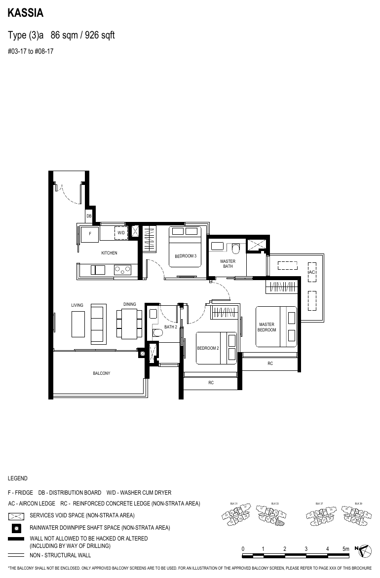 3-Bedroom, Type (3)a