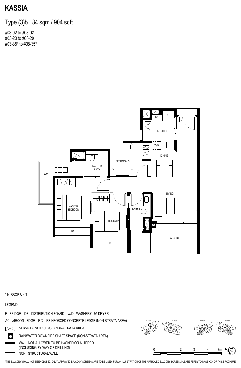 3-Bedroom, Type (3)b
